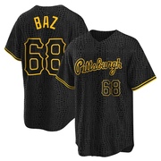 Shane Baz Youth Pittsburgh Pirates Snake Skin City Jersey - Black Replica