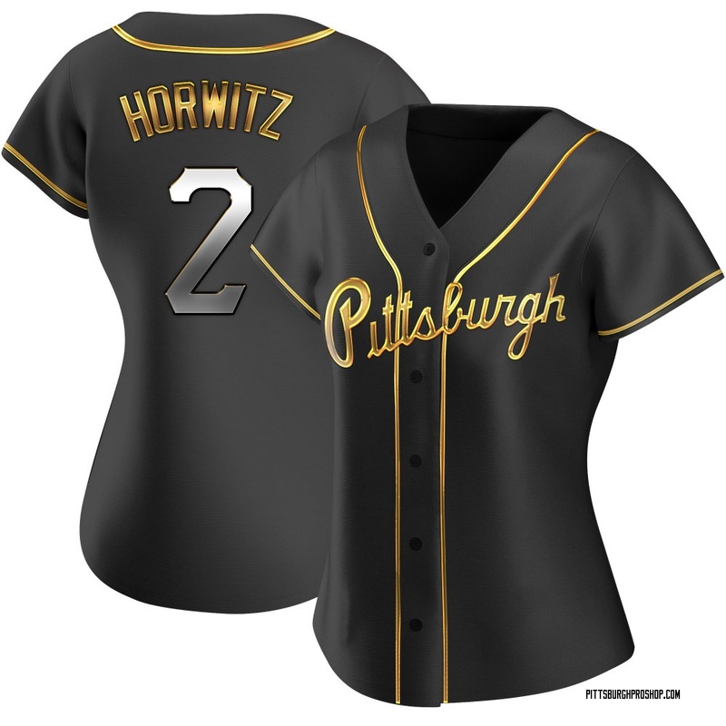 Spencer Horwitz Women's Pittsburgh Pirates Alternate Jersey - Black Golden Replica